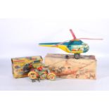 Technofix 273 tinplate clockwork helicopter ACY7015 GE273 'US Zone Germany' boxed and a Technofix