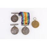 WWI war medals of 81523 Private M R Aird of the Royal Army Medical Corps comprising war medal and