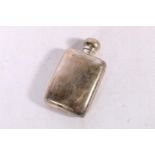 Edward VII silver hip flask engraved with crowned C, by Goldsmiths and Silversmiths Company Limited,