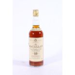 THE MACALLAN 10 year old Highland single malt Scotch whisky, old style, 75cl vol. 40% abv.