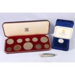 UNITED KINGDOM Elizabeth II ten-coin Coronation specimen set 1953 in fitted Royal Mint case, a