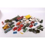 Dinky Toys playworn diecast model vehicles including Supertoys Foden Regent tanker, 279 Aveling-