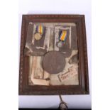 Medals of 292157 Private Peter Melville of the Royal Highlanders (Black Watch) comprising WWI war