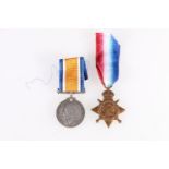 Medals of 14528 Gunner G or J Hawkins of the Royal Field Artillery comprising WWI Mons star 1914 [