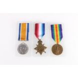 Medals of S5673 Private Alexander Bell of the 8th/10th Battalion Gordon Highlanders who was killed