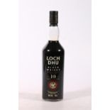 MANNOCHMORE LOCH DHU 'The Black Whisky' 10 year old single malt Scotch whisky 40% abv 70cl.