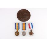 Medals of 856 Private William Grant of the 10th Battalion Highland Light Infantry including WWI