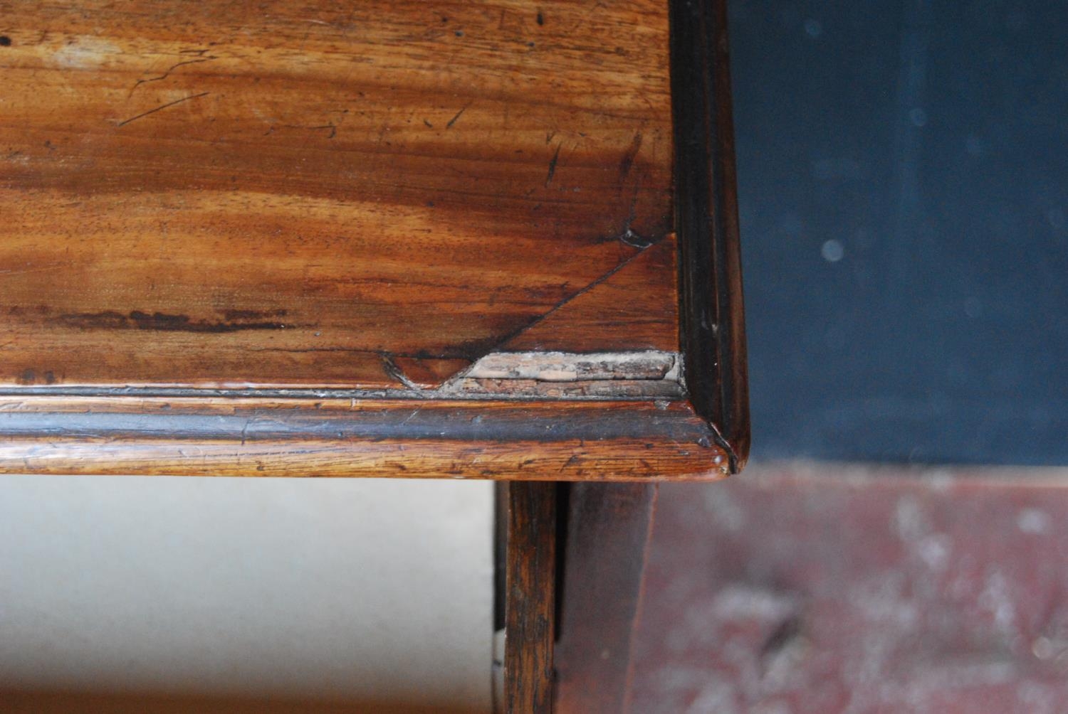 George III mahogany bachelor's chest of four graduated drawers, on bracket feet, 84cm high, 86cm - Image 3 of 11