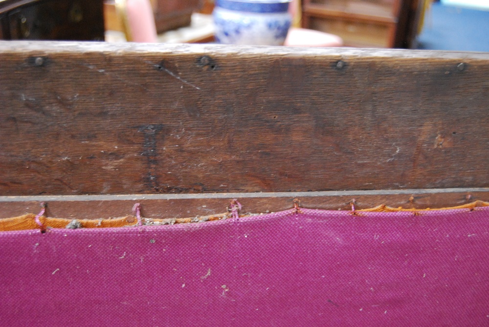 19th century continental carved oak hall bench decorated with carved floral, fruit, vine and - Image 15 of 15