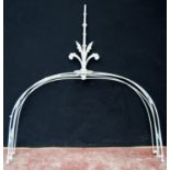Salvage and Architectural Interest: Victorian painted metal and iron wall bracket with a shaped