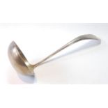 Dutch silver soup ladle with moulded stem, 200g or 6oz.