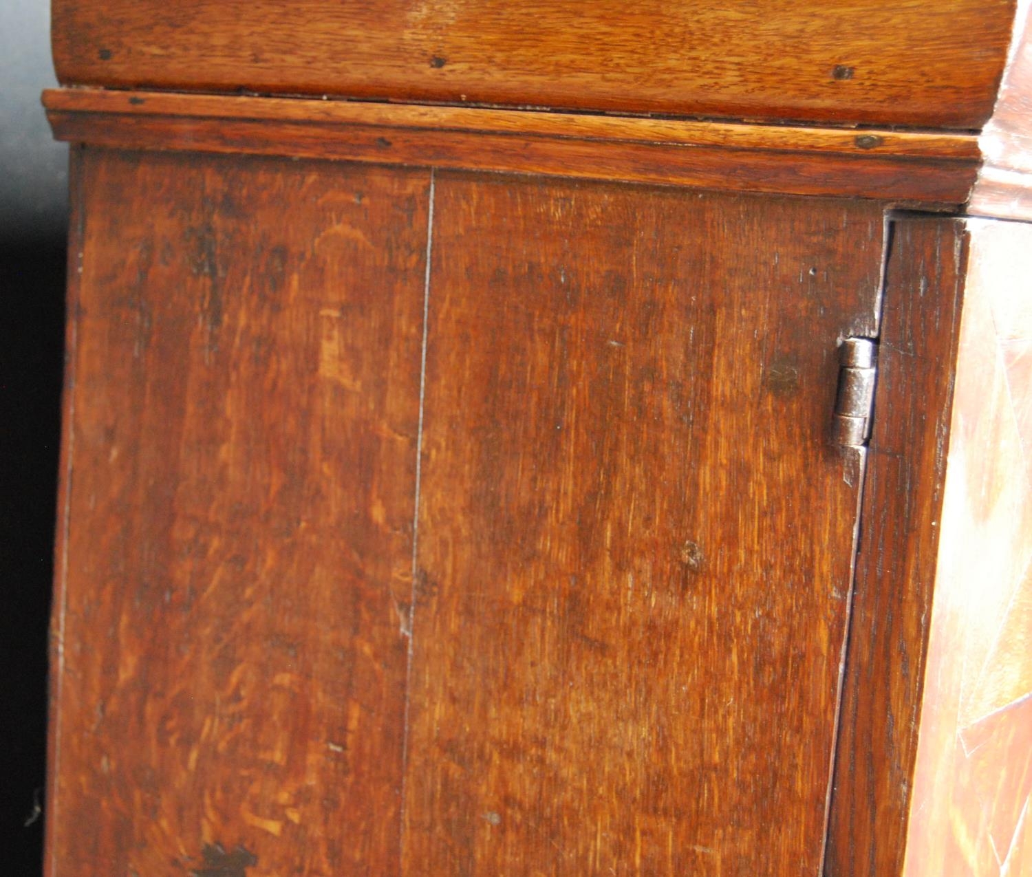 Early 18th century Queen Anne walnut cabinet on chest, the cabinet top with a long drawer above - Image 13 of 16