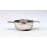 Perth: silver quaich of typical style, with square grips, without foot, by James Cornfute, c.