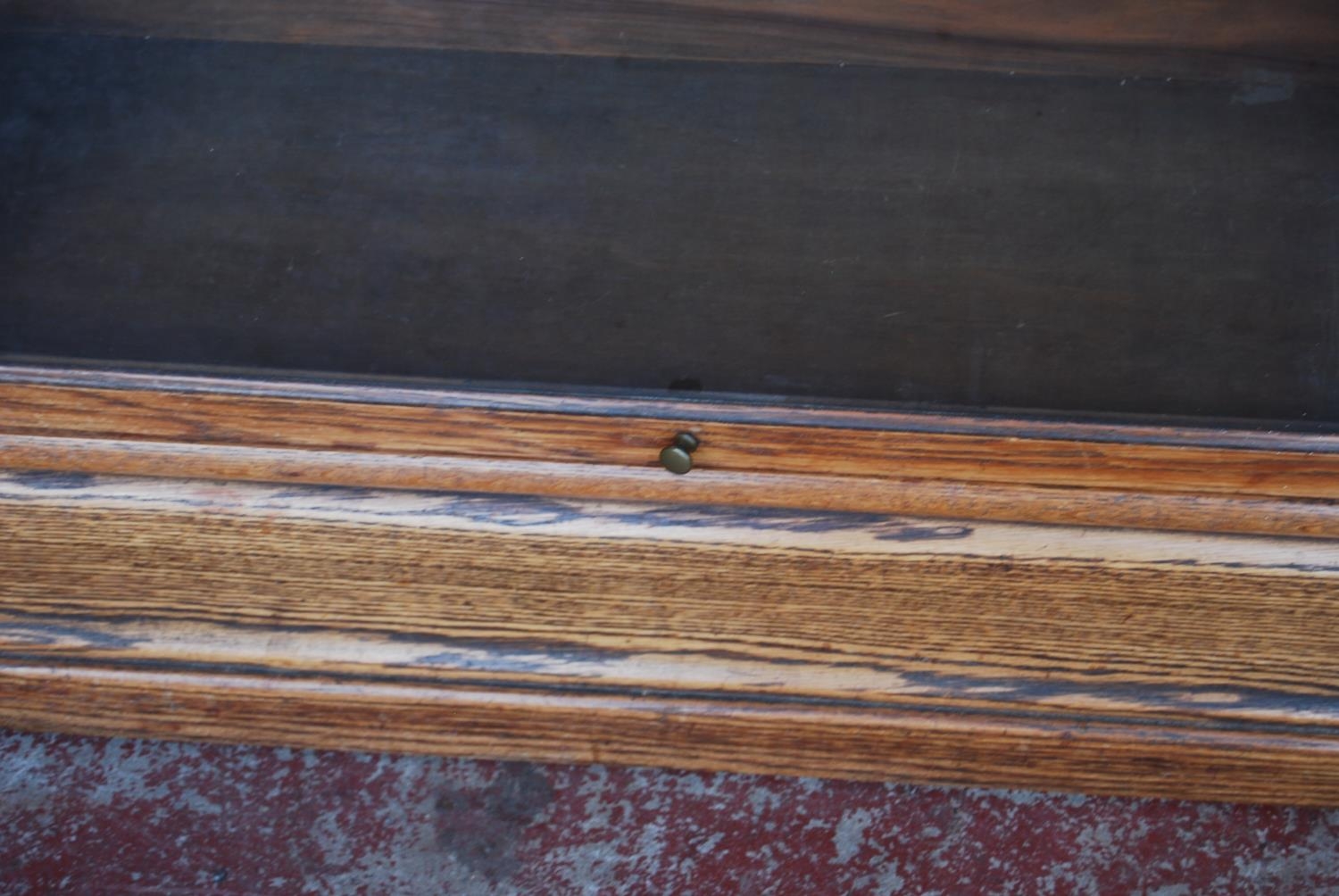 Globe Wernicke oak stacking bookcase, with three glazed sections, on base, with label to each - Image 5 of 7