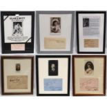 Dame Clara Butt: autographed advert for Pearl with printed photograph above various titled hymns