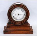 Victorian barometer, stamped John Browning, London, approximately 12.5cm diameter, enclosed in a