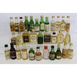 Collection of thirty three Scotch Whisky miniatures, mainly single malts, each 5cl.  (33).