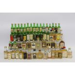 Large collection of approx. one hundred Scotch Whisky miniatures, mainly blended malts, each