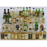 Collection of forty seven Scotch Whisky miniatures, mainly single malts, each 5cl.  (47).