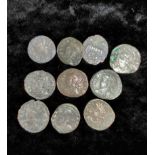 Roman- Constantine I Rome domestic mint. Quantity of commemorative silvered follis' depicting