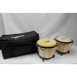 Pair of Rock Jam bongos in zip case.