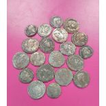 Roman- Quantity of Roman coins comprising of silver plated Follis. To include examples with