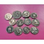 Roman- Quantity of Roman coins comprising of Denarii & Siliquae. To include a late Roman issue of