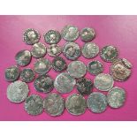 Roman- Quantity of Roman coins comprising of Siliquae & Follis. To include examples of Hadrian &