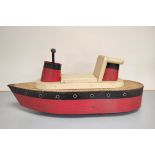 Tri-ang Line Brothers. Scarce 1930s push-along sit-on steam ship modelled after RMS Queen