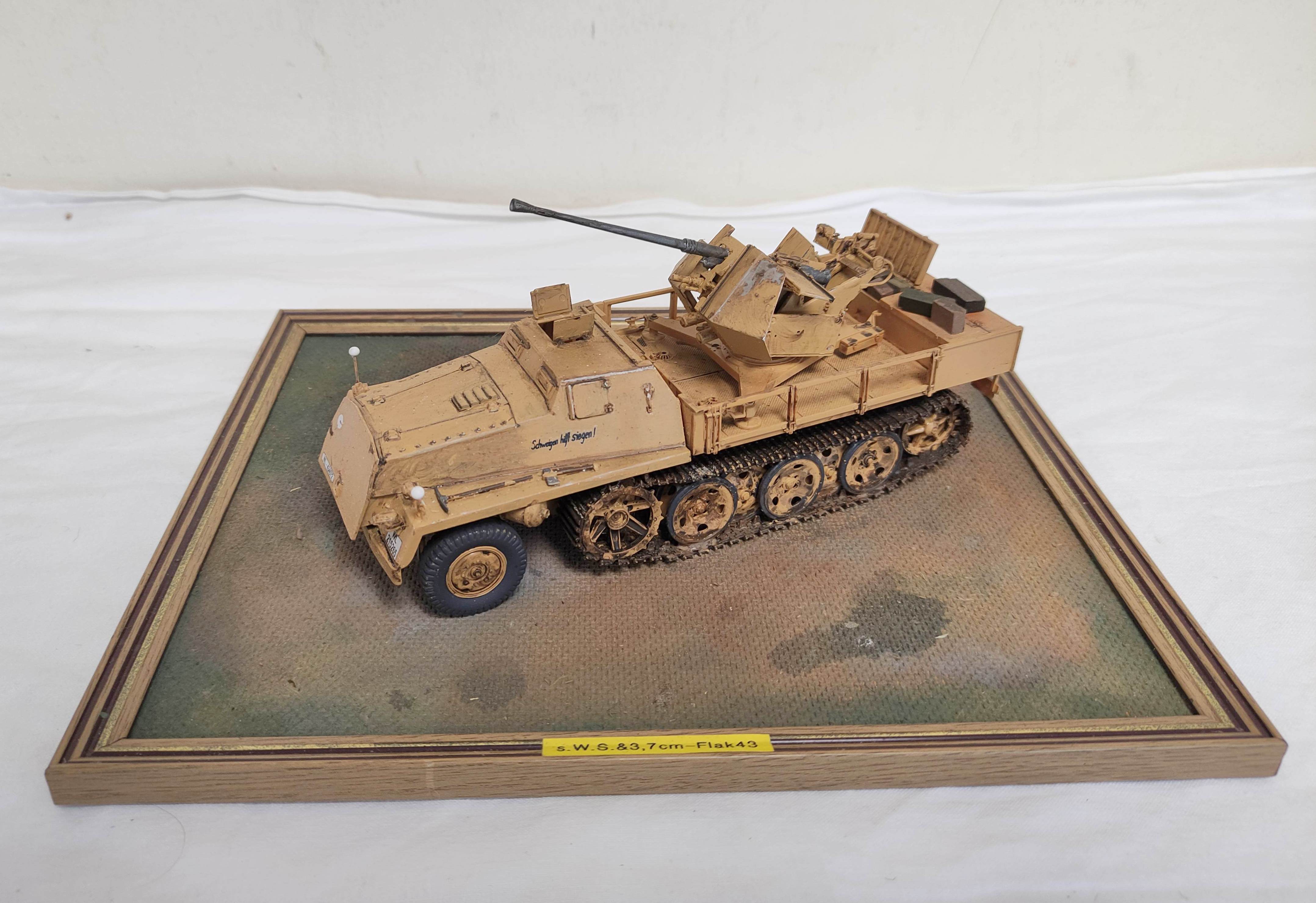 Six collector's model military vehicles. To include a German 88mm Flak 36, German KFZ.15 Horch, - Image 5 of 6