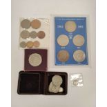 Collection of mixed coins to include a 1951 Festival of Britain crown & various .500 grade silver