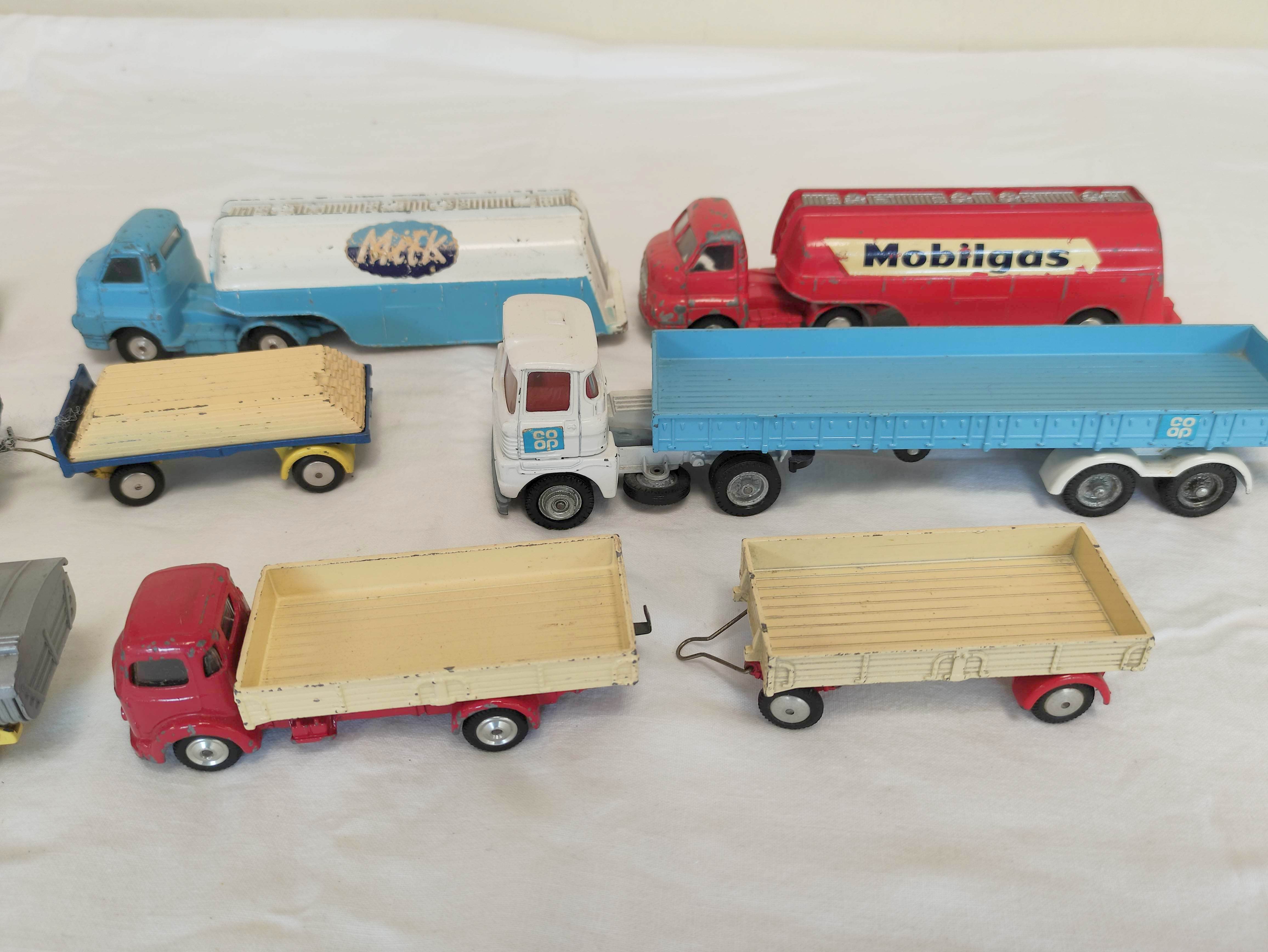 Corgi Toys- Collection of seven Corgi model vehicles to include no 1129 Bedford Articulated Milk - Image 3 of 12