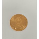 United Kingdom. Eliz II. 1976 22ct gold full sovereign. AU