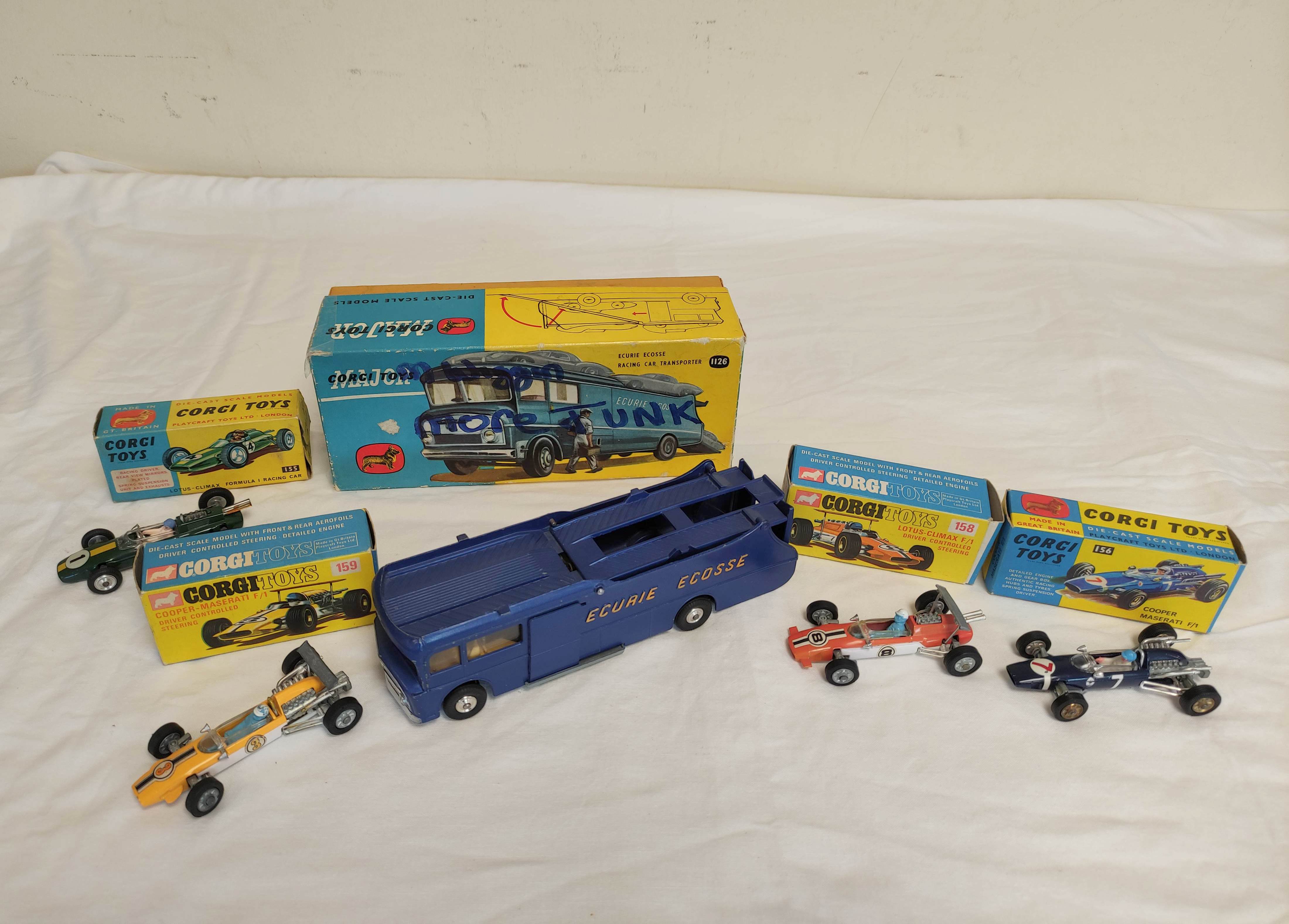 Corgi Toys- Boxed die cast models to include Ecurie Ecosse Racing Car Transporter No 1126, Lotus- - Image 2 of 12