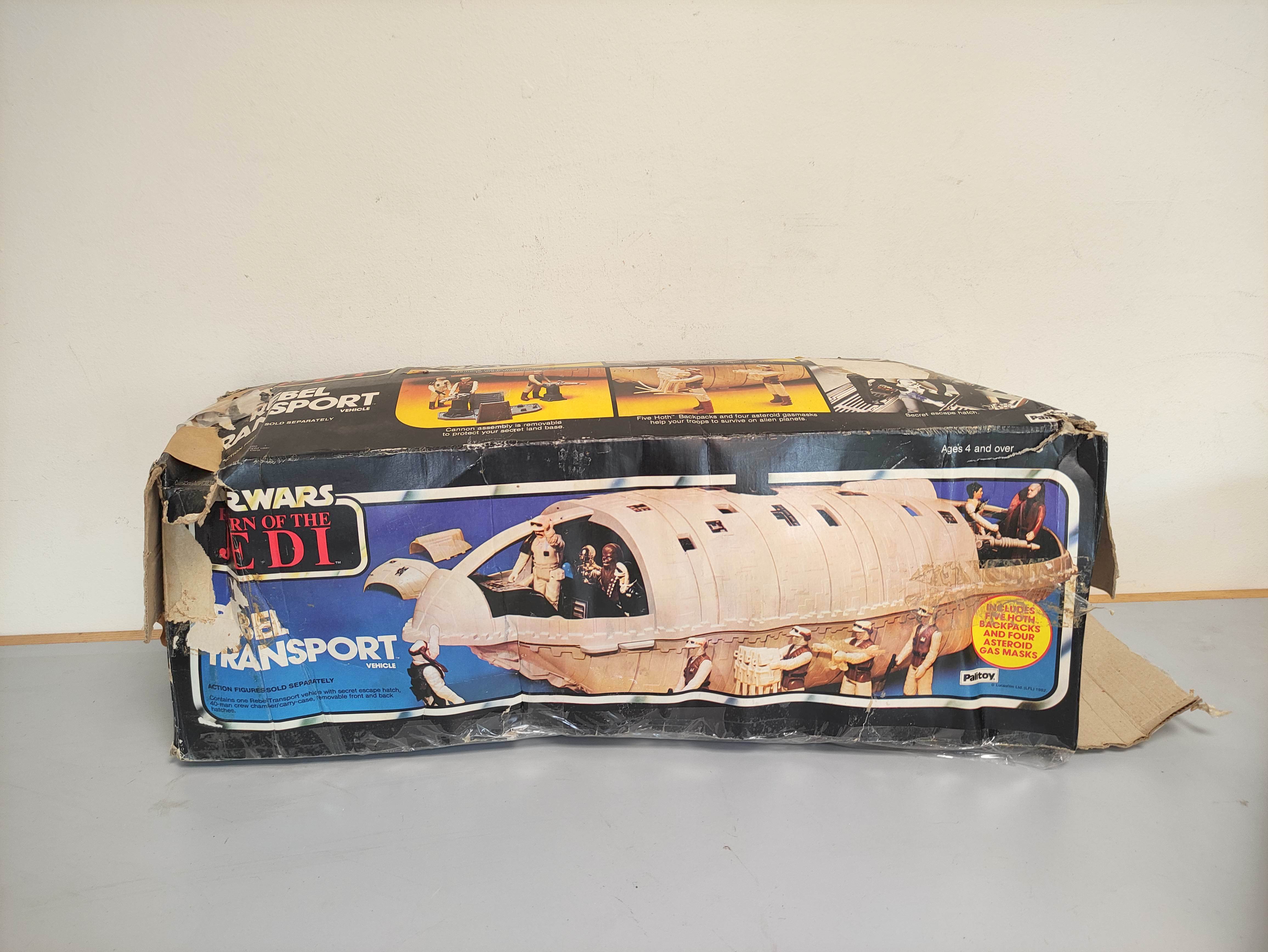 Star Wars- 1983 Return Of The Jedi Rebel Transport Vehicle by Kenner Toys with defective box, and - Image 4 of 9