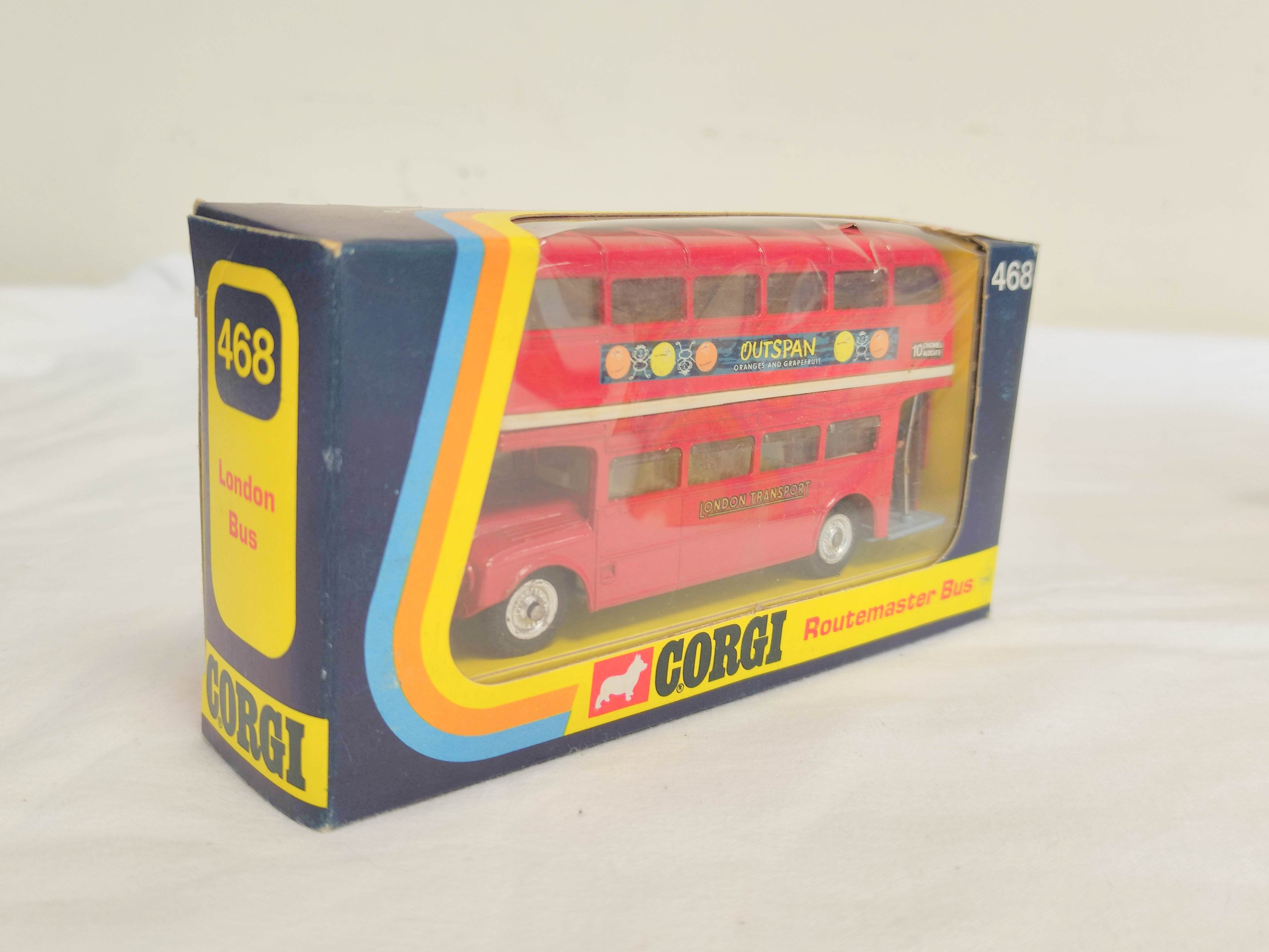 Corgi Toys- Collection of ten Corgi boxed model vehicles to include no 468 Routemaster Bus, no 438 - Image 5 of 9