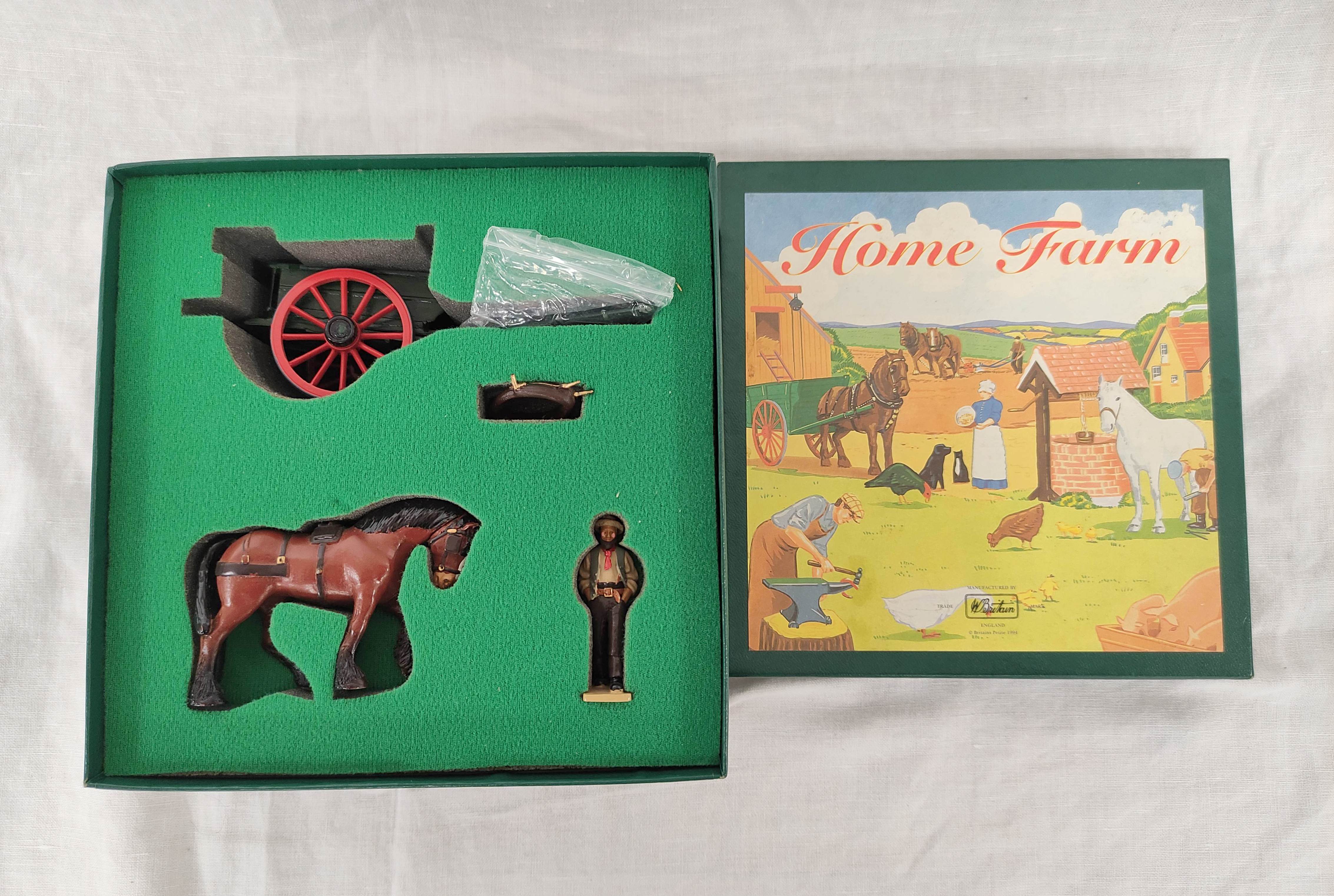 Britains Ltd. Three boxed 1994 Home farm Collector's Sets comprising of 8704 Plough Set, 8705 - Image 2 of 10