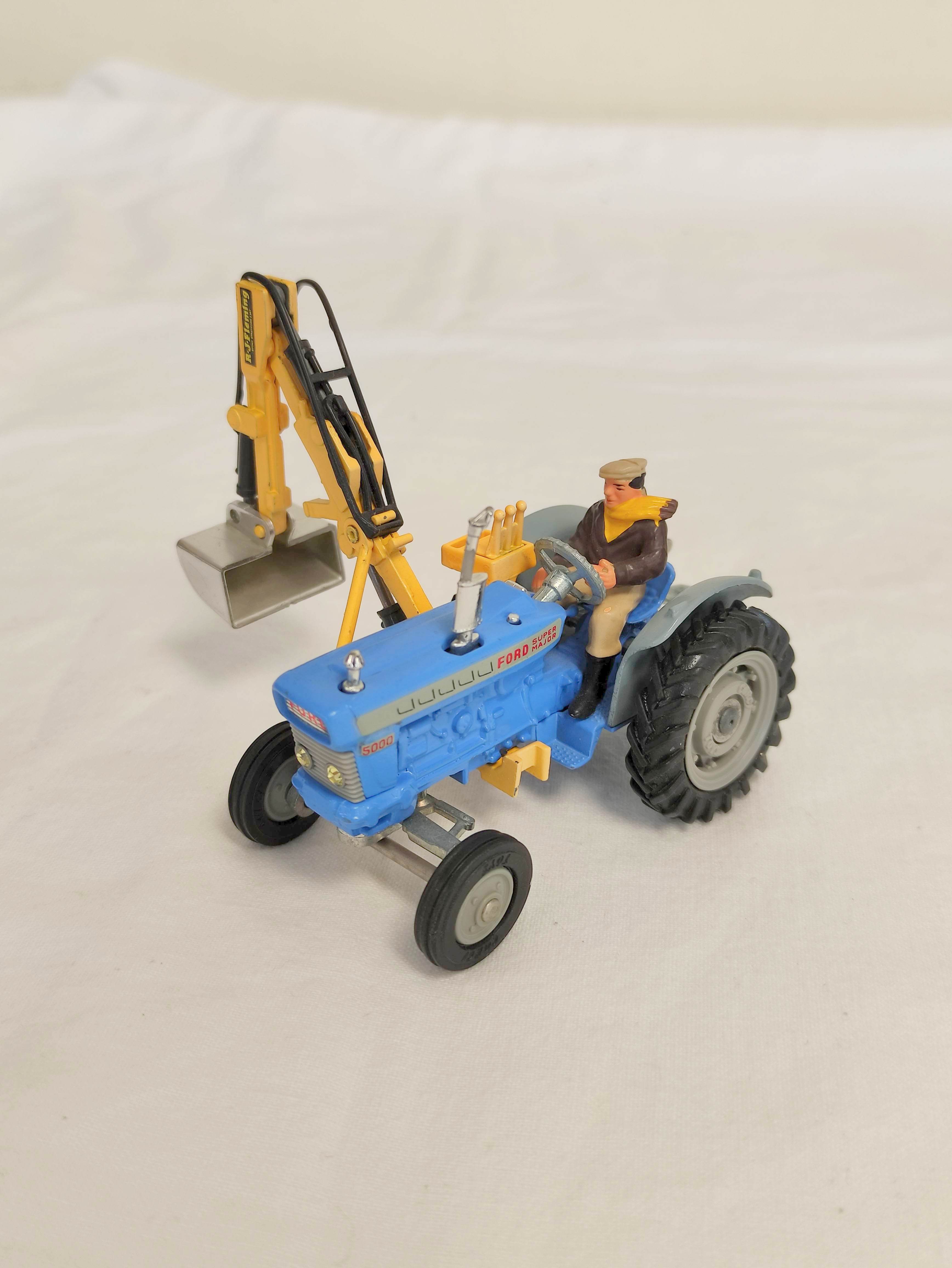 Corgi Toys- Collection of nine Corgi model tractors & farm implements to include boxed no 56 Four - Image 7 of 14