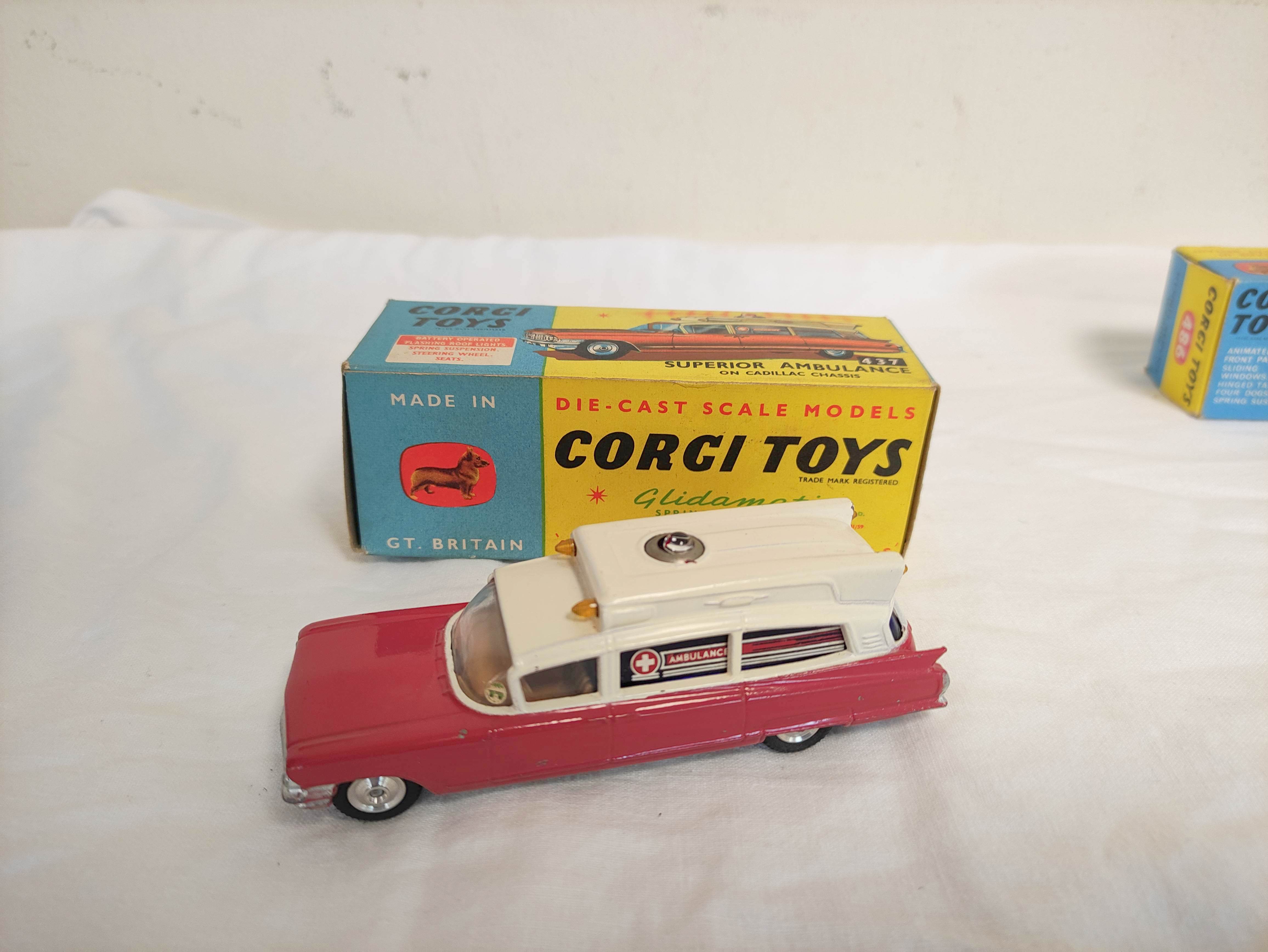 Corgi Toys- Collection of seven boxed Corgi model cars to include no 486 Kennel Service Wagon with - Image 3 of 15