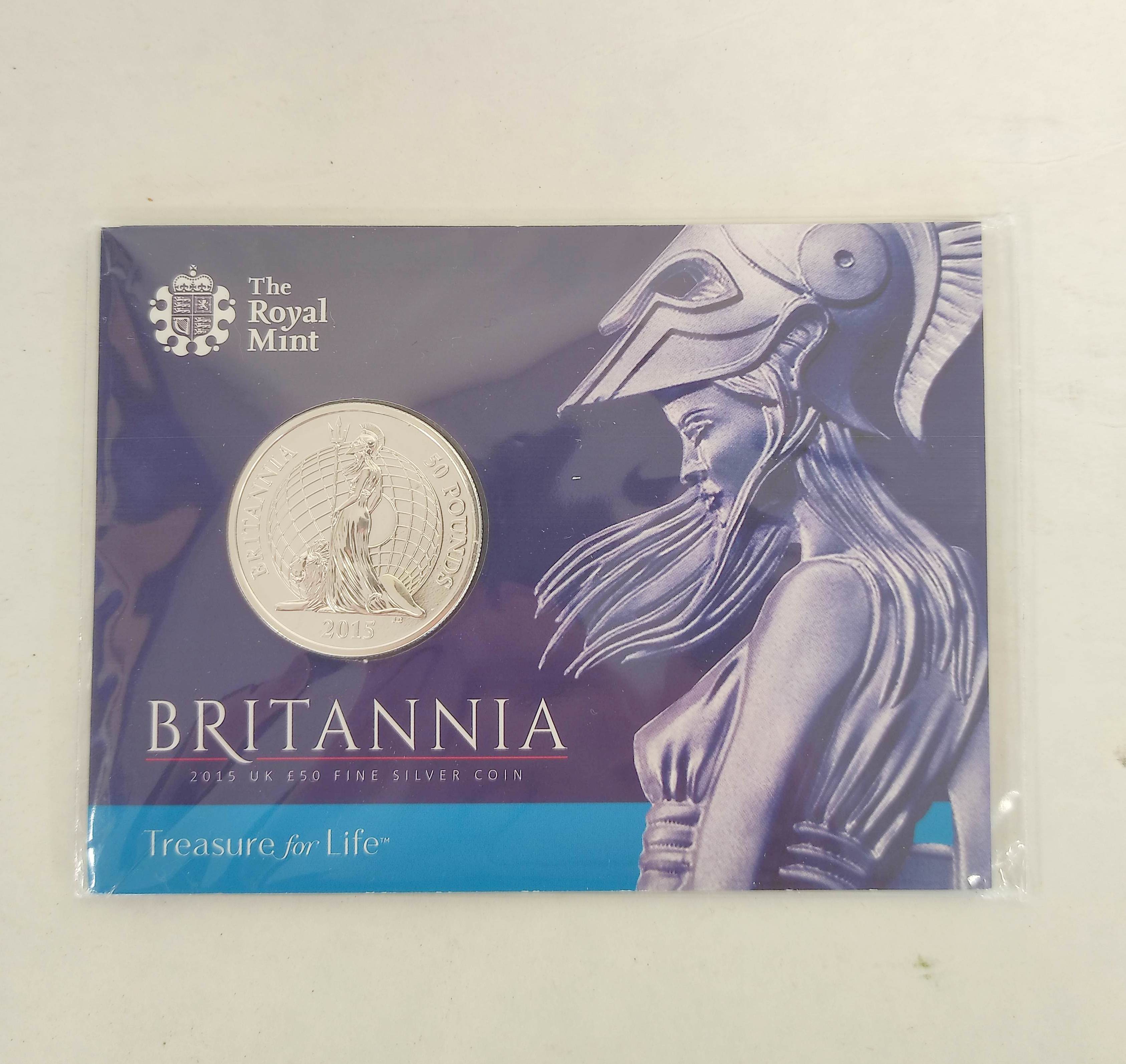 Great Britain- Silver bullion coins to include three 1oz silver Britannias, one boxed and with - Image 2 of 8