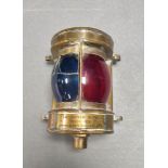 Antique brass combined ship's navigation bow light Pat 3877 by Birmingham Engineering Company Ltd.