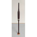 Antique early 20th century rosewood practice chanter by J&R Glen Edinburgh.