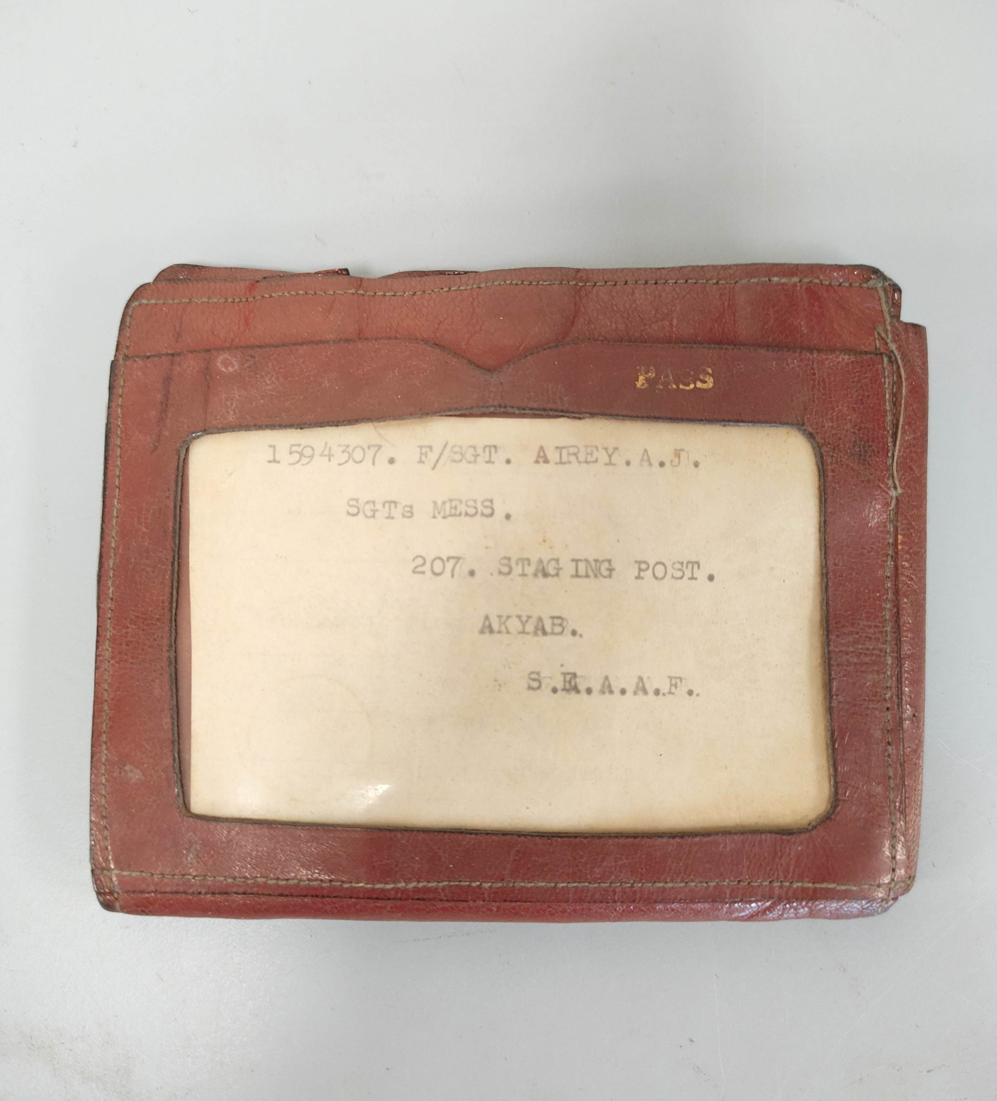 WW2 RAF- Suitcase containing the personal effects of Flight Sergeant (Navigator) A.J Airey - Image 12 of 16