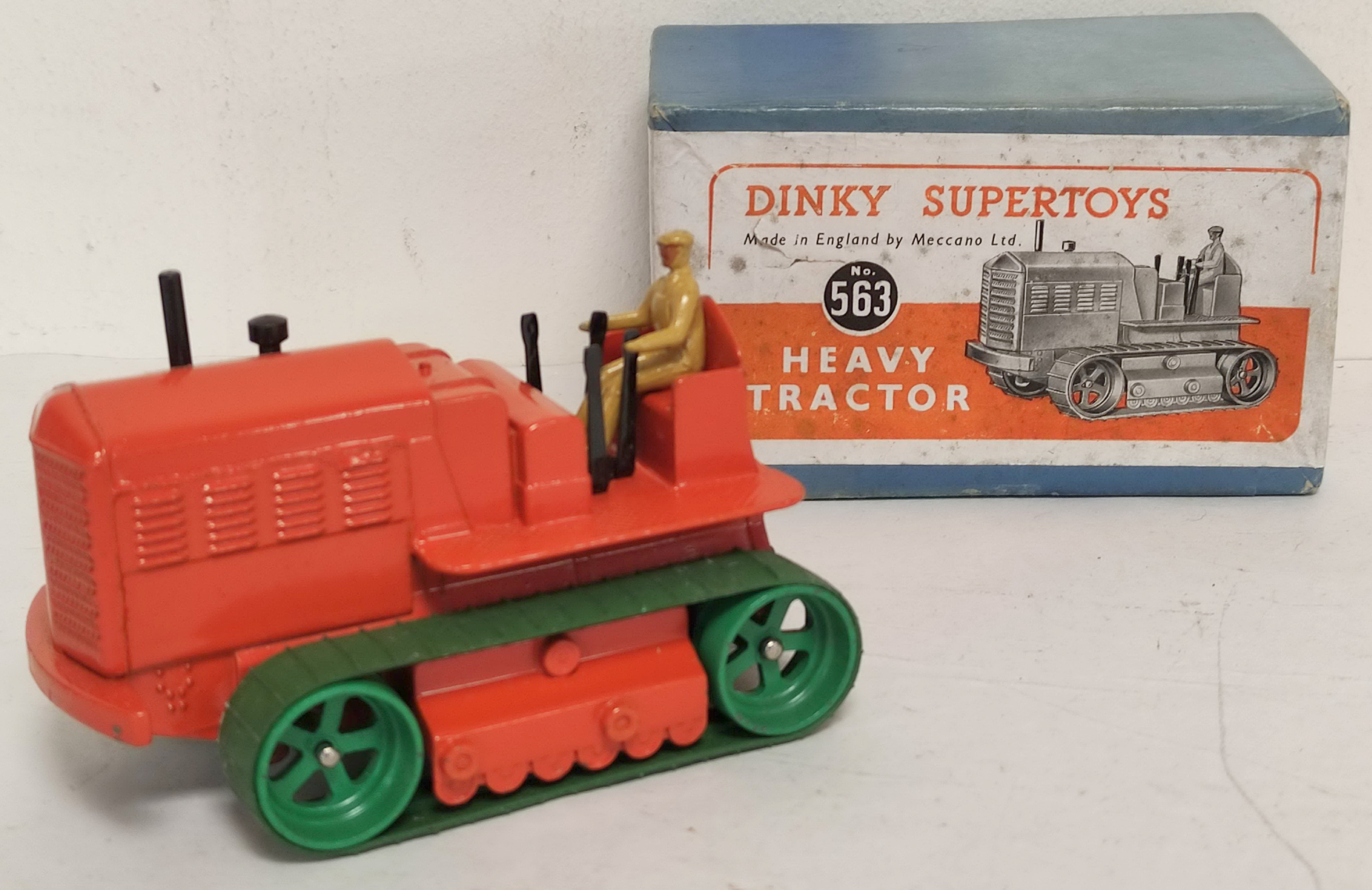 Five vintage Dinky Supertoys Foden diecast model vehicles. To include a boxed Heavy Tractor No563, - Image 5 of 9