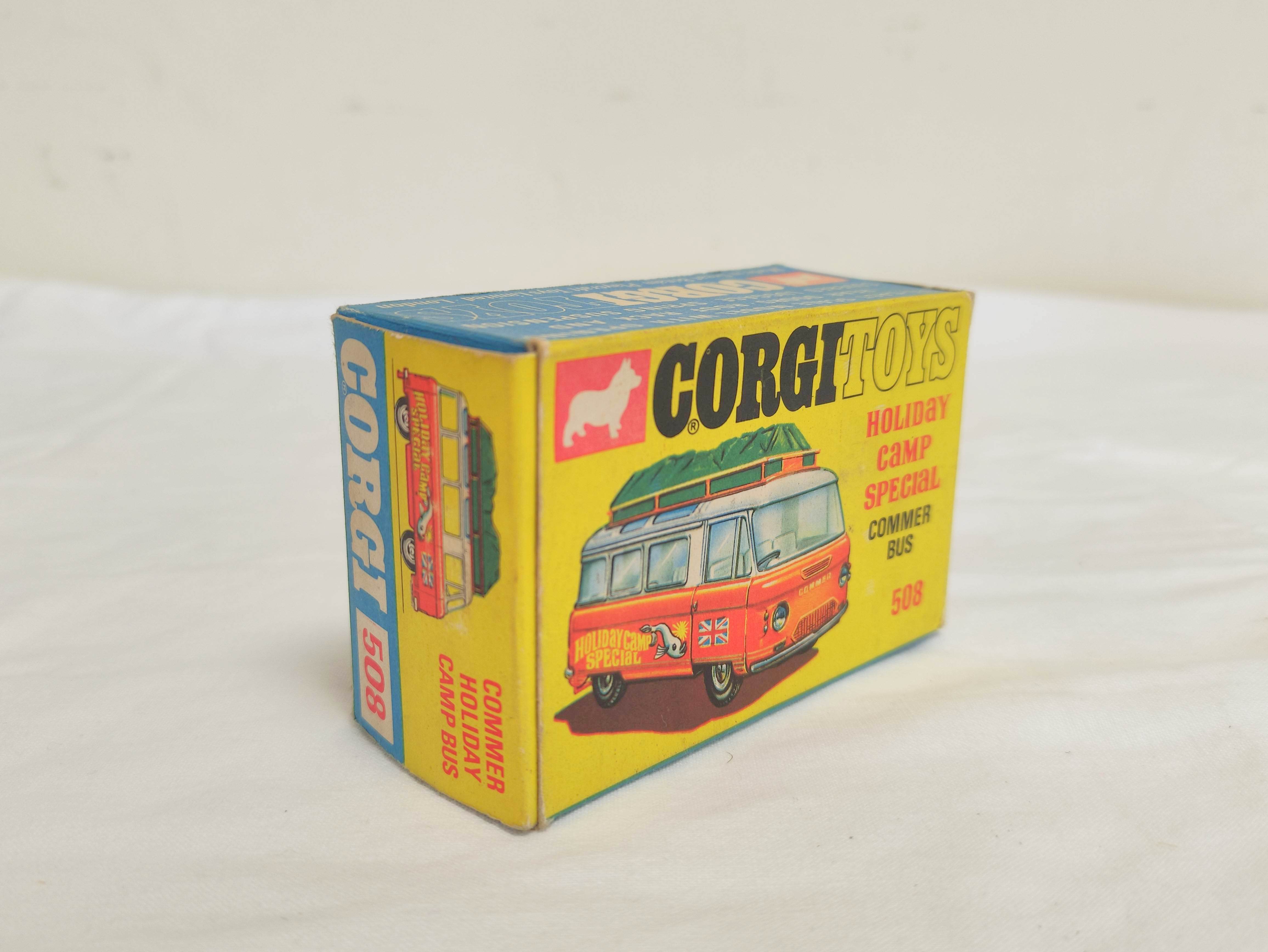 Corgi Toys- Boxed no 508 Holiday Camp Special Commer Bus 2500 series with orange and white body, - Image 2 of 7