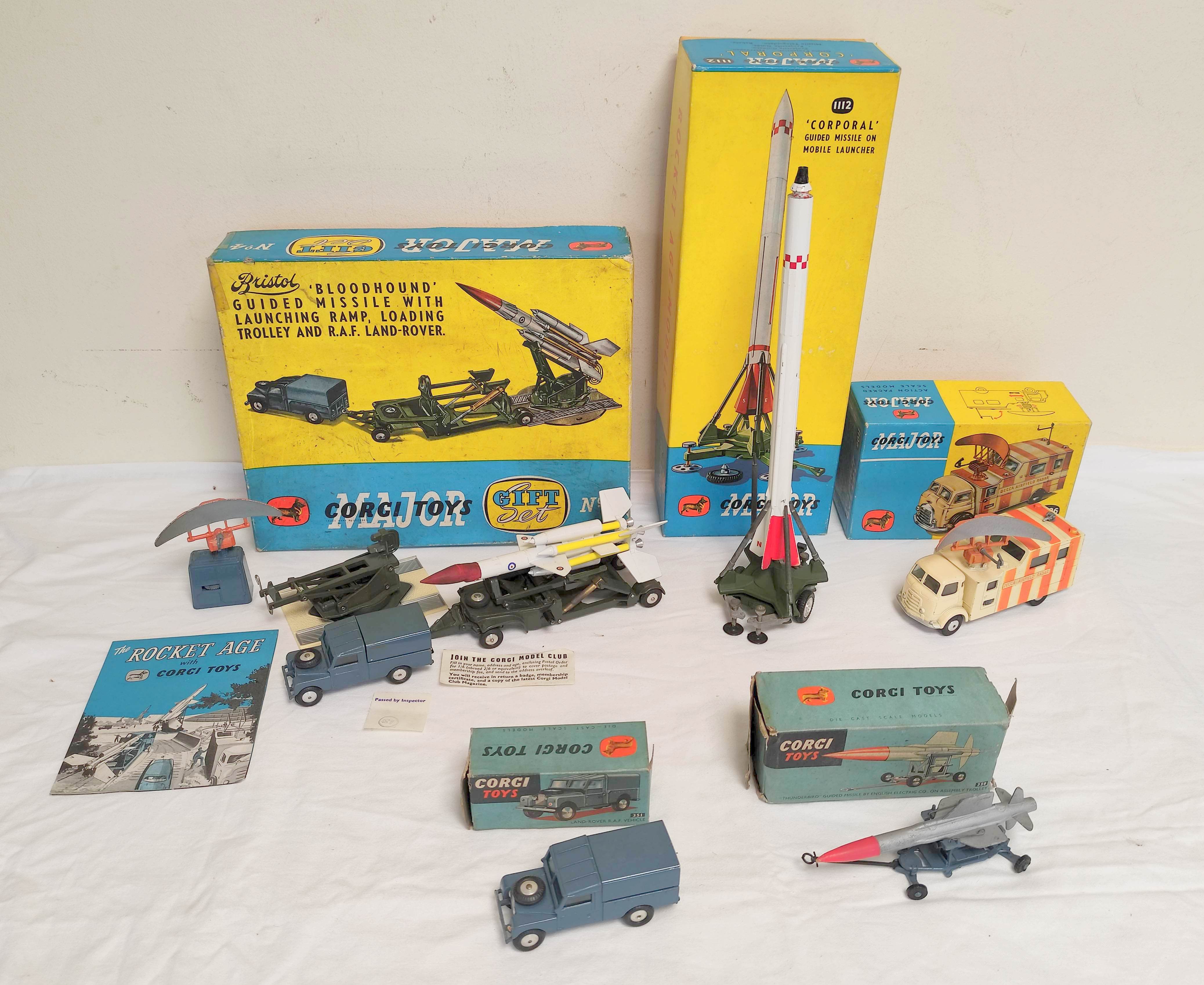 Corgi. Rocket Age Gift Sets to include No 4 Bristol Bloodhound Guided Missile With Launching Ramp,
