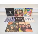 Eight Beatles LPs to include a first pressing of Rubber Soul, With The Beatles, A Hard Day's Night &
