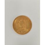 United Kingdom. Victoria 1889 Sydney mint 22ct gold full sovereign.