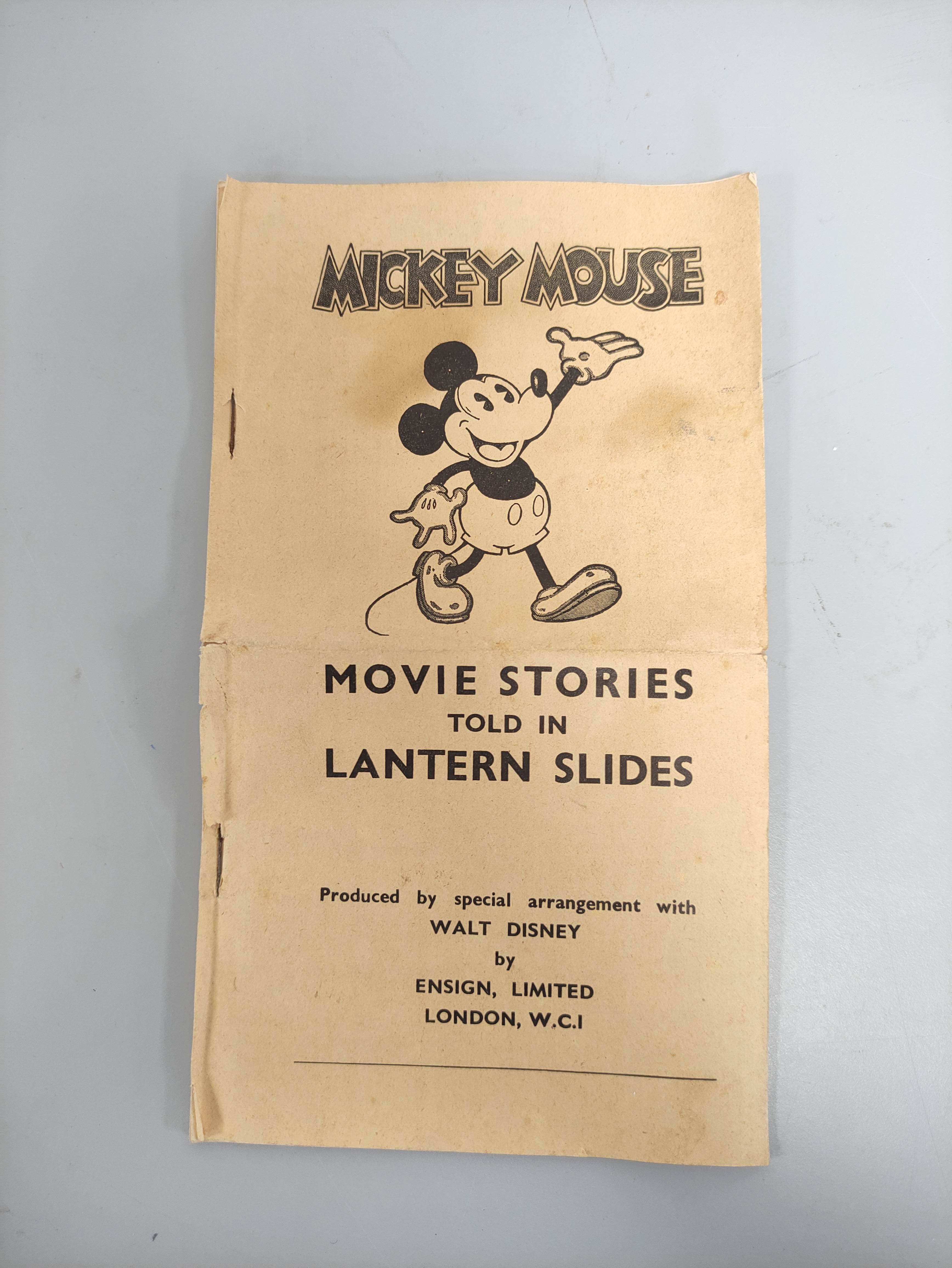 Disney- Box containing 22 lantern slides for Mickey Mouse cartoon Pioneer Days (1930). To include - Image 3 of 5