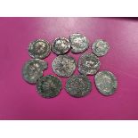 Roman- Quantity of Roman coins comprising of Denarii, Siliquae & Follis. To include examples with